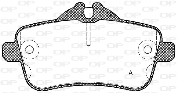 OPEN PARTS Комплект тормозных колодок, дисковый тормоз BPA1503.00